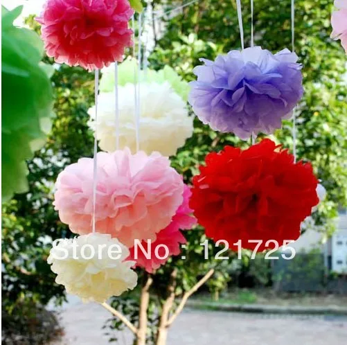 30pcs/lot 4"(10cm) Tissue Paper Pom Poms Wedding Party Decor Craft festival decoration
30pcs/lot 4"(10cm) Tissue Paper Pom Poms Wedding Party Decor Craft festival decoration