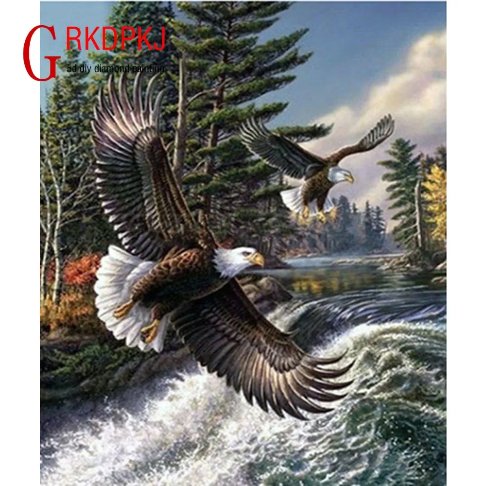 New 5D DIY Diamond Embroidery eagle Diamond Painting Cross Stitch Full Square Rhinestone Art Mosaic Unfinished Home Decoration
New 5D DIY Diamond Embroidery eagle Diamond Painting Cross Stitch Full Square Rhinestone Art Mosaic Unfinished Home Decoration