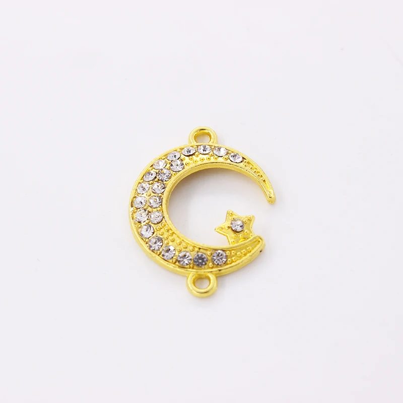 Supplies For Jewelry Cz Rhinestones Allah Muslim Crescent Moon Charm Connector Accessories For Islamic Jewelry DIY Making
Supplies For Jewelry Cz Rhinestones Allah Muslim Crescent Moon Charm Connector Accessories For Islamic Jewelry DIY Making