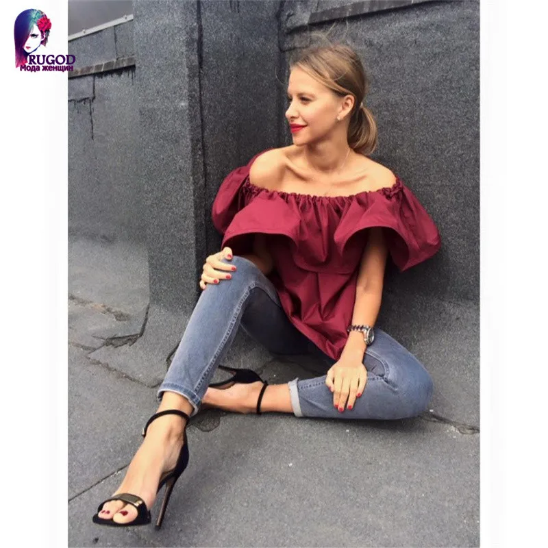 With Belt! Sexy Slash Neck Big Ruffles Women Tops Tees Off Shoulder Beach Summer Style Tops Women Blouses Shirt Party Tube Top
With Belt! Sexy Slash Neck Big Ruffles Women Tops Tees Off Shoulder Beach Summer Style Tops Women Blouses Shirt Party Tube Top