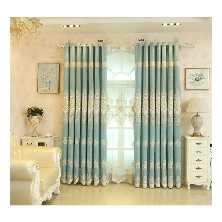 New European Embroidered Schnier Completely Obscured Curtains for Living Dining Room Bedroom.
New European Embroidered Schnier Completely Obscured Curtains for Living Dining Room Bedroom.