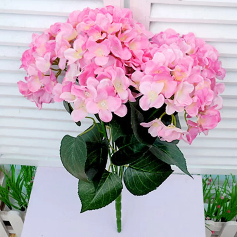 Pretty 6 Head/bouquet Artificial Flower Silk Fake Hydrangea Flower Bunch Bouquet Simulation Flower Home Wedding Party Decoration
Pretty 6 Head/bouquet Artificial Flower Silk Fake Hydrangea Flower Bunch Bouquet Simulation Flower Home Wedding Party Decoration
