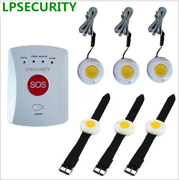 LPSECURITY Home use wireless security emergency calling medical alert system for elderly with 1 TO 6pcs panic buttons
LPSECURITY Home use wireless security emergency calling medical alert system for elderly with 1 TO 6pcs panic buttons