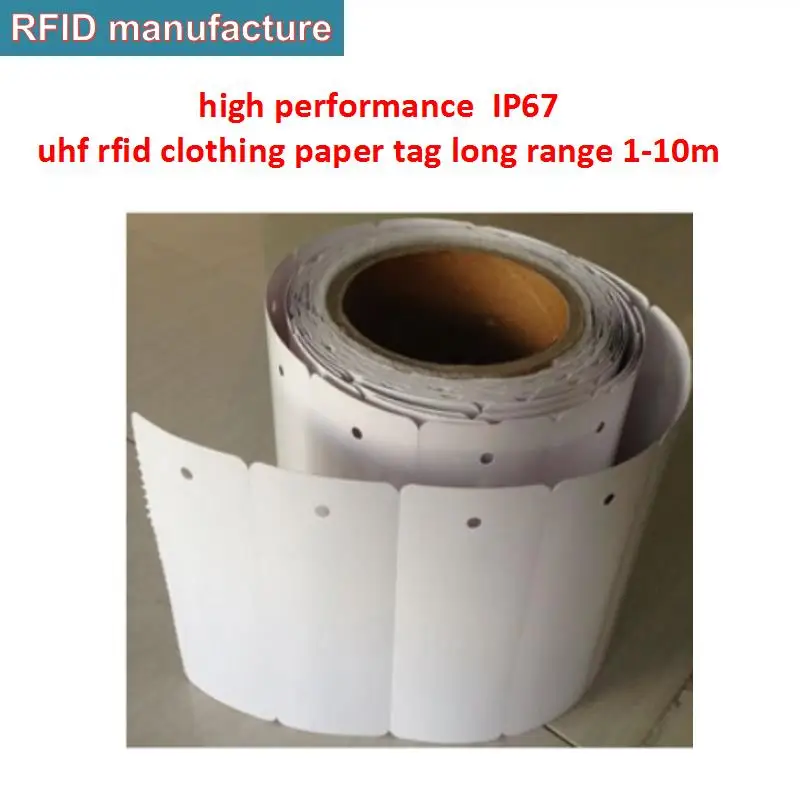 200 шт./лот дешевая цена программируемая одежда пассивная UHF RFID наклейка бумага