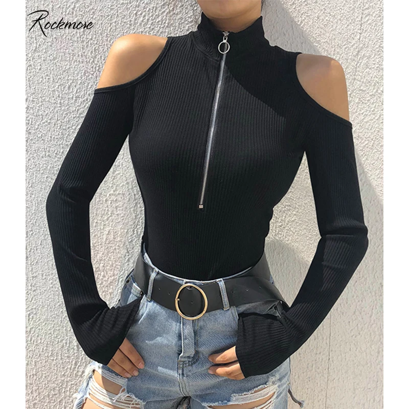 Rockmore Gothic Skinny Long Sleeve Zipper Bodysuit Women Cotton Ladies Bodysuits Off Shoulder Bodycon Jumpsuit Streetwear Autumn
Rockmore Gothic Skinny Long Sleeve Zipper Bodysuit Women Cotton Ladies Bodysuits Off Shoulder Bodycon Jumpsuit Streetwear Autumn