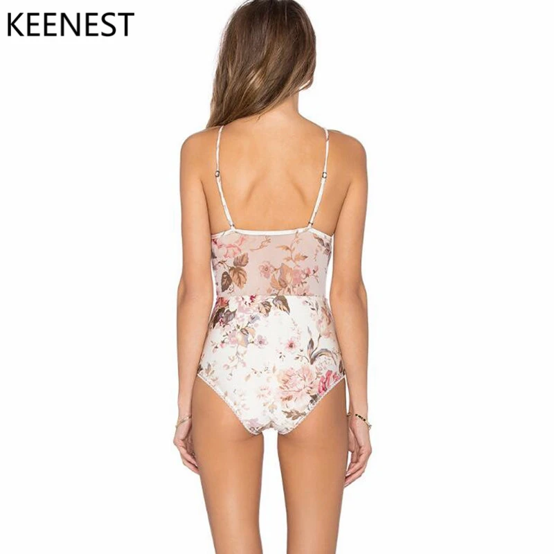 KEENEST Women Floral Lace High Waist One Piece Swimsuit Swimwear Ladies Sexy Summer Mesh
KEENEST Women Floral Lace High Waist One Piece Swimsuit Swimwear Ladies Sexy Summer Mesh