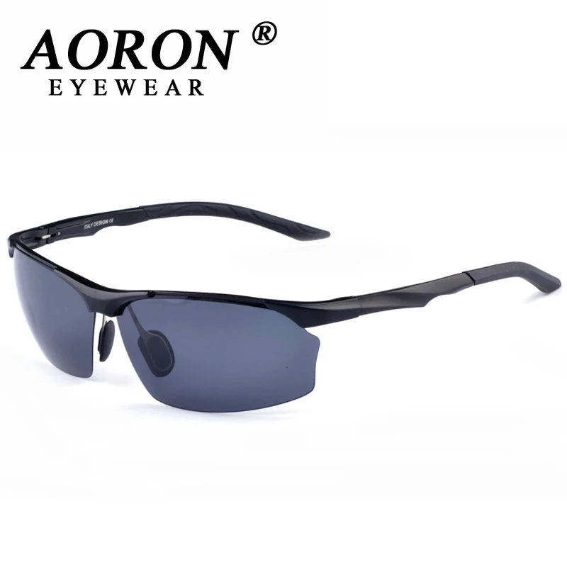 Фото Aoron Для Мужчин's Алюминий магния Рамки поляризационные Солнцезащитные очки для