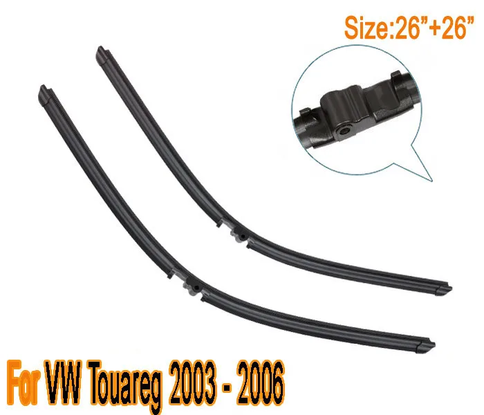 For Volkswagen Touareg Front Windshield Wiper Blade For VW 2004 2005 2006 natural rubber, 2pcs/pair
For Volkswagen Touareg Front Windshield Wiper Blade For VW 2004 2005 2006 natural rubber, 2pcs/pair