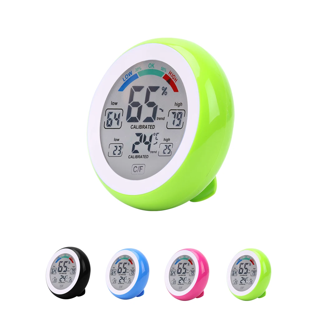 Digital LCD Thermometer Hygrometer Electronic Temperature Humidity Meter Weather Station Max Min Value Trend Display
Digital LCD Thermometer Hygrometer Electronic Temperature Humidity Meter Weather Station Max Min Value Trend Display