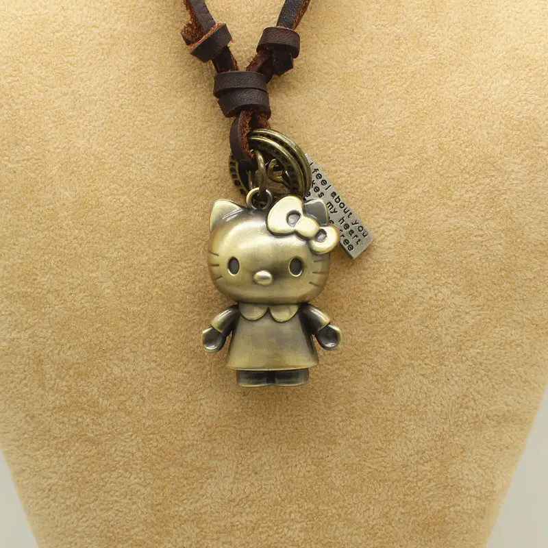XiongHang Leather Men Necklaces Pendants With Cat Punk Vintage Adjustable Brown Rope Chain Male Jewelry Women Jewellery
XiongHang Leather Men Necklaces Pendants With Cat Punk Vintage Adjustable Brown Rope Chain Male Jewelry Women Jewellery
