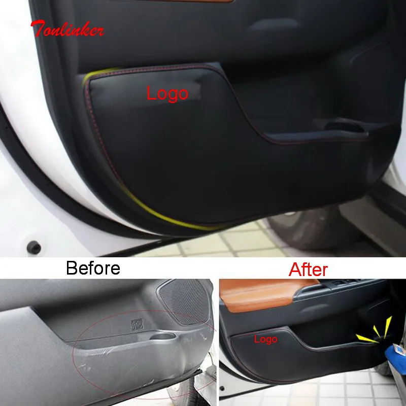 Tonlinker Interior Door Anti-dirty Pad Cover Stickers for new Mitsubishi ASX 2013-18 Car Styling 4 PCS PU Leather Cover stickers
Tonlinker Interior Door Anti-dirty Pad Cover Stickers for new Mitsubishi ASX 2013-18 Car Styling 4 PCS PU Leather Cover stickers