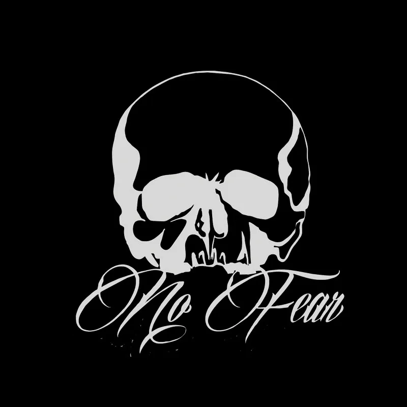 19X20CM SKUII IN NO FEAR Personality Car Sticker Black/Silver Vinyl Decal Car-styling S8-0685
19X20CM SKUII IN NO FEAR Personality Car Sticker Black/Silver Vinyl Decal Car-styling S8-0685