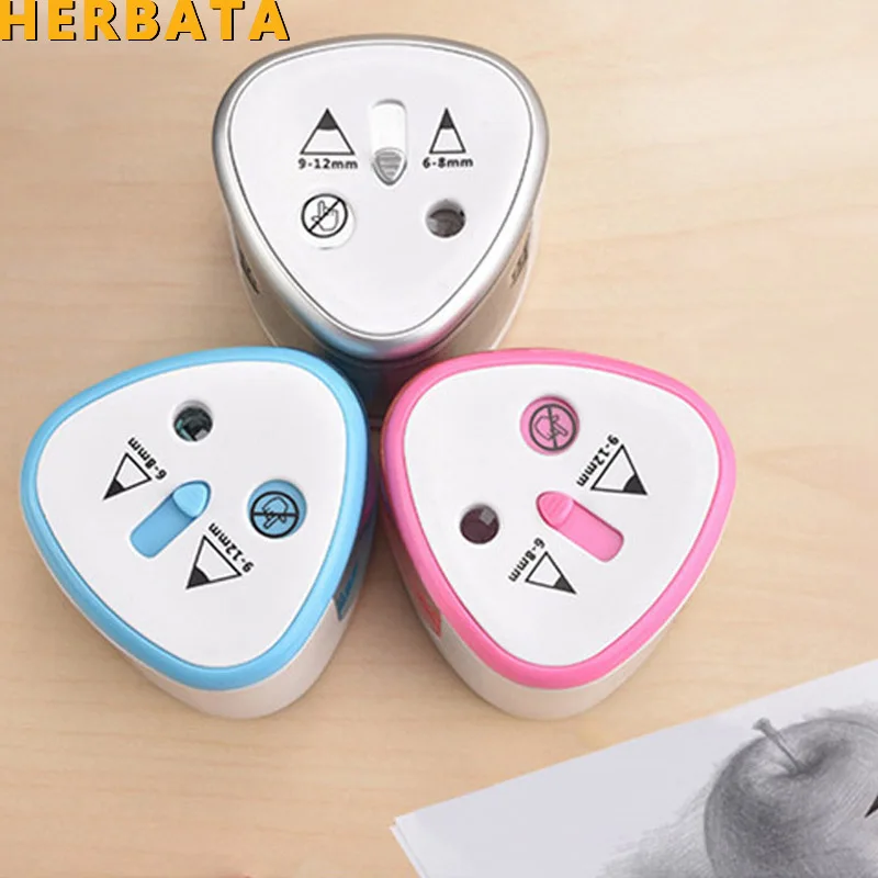 HERBATA New Two-hole Sacapuntas Electric Pencil Sharpener Electronic Desktop School Office Home Automatic Pencil Sharpener
HERBATA New Two-hole Sacapuntas Electric Pencil Sharpener Electronic Desktop School Office Home Automatic Pencil Sharpener
