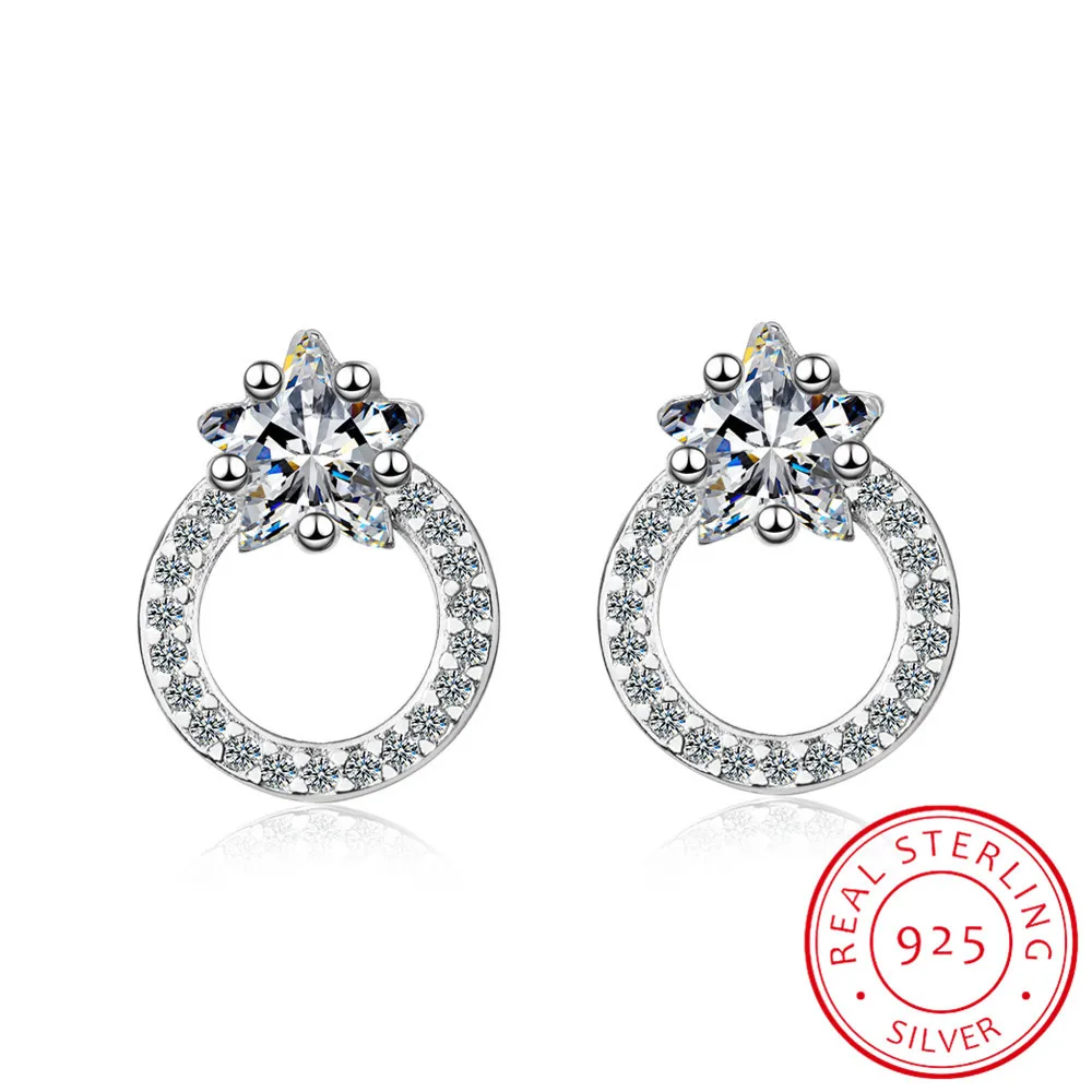 2019 Fashion 925 silver needle Round Rhinestone Stud Earrings Jewelry Pendientes Brincos Fine Jewelry
2019 Fashion 925 silver needle Round Rhinestone Stud Earrings Jewelry Pendientes Brincos Fine Jewelry