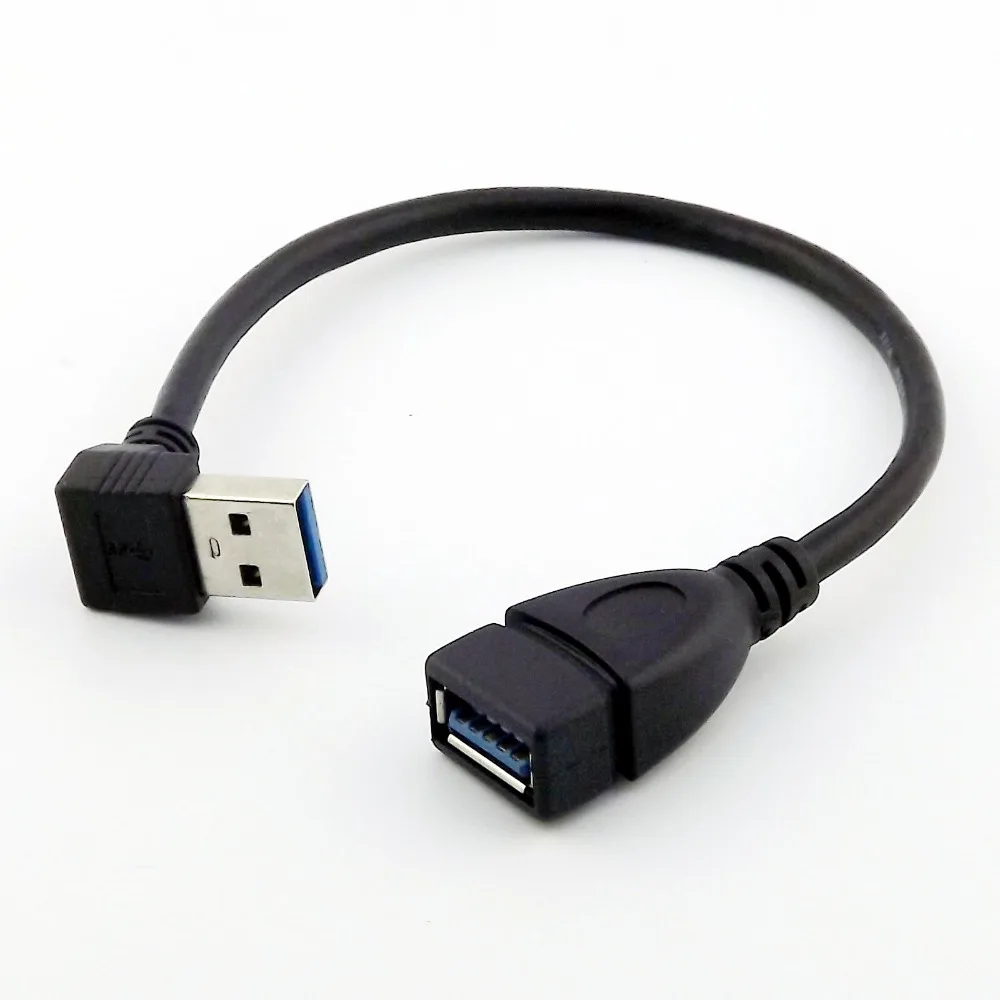 1x USB 3.0 Type A Female To Male Plug Data Extension Adapter Connector Cable UP/Down/Left/Right Angle | Электроника