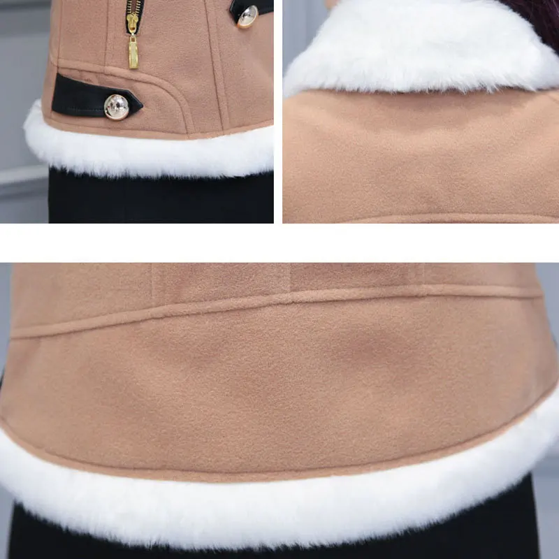 2018 Autumn Winter Fashion Women's Lamb Hair Jacket Korean Slim Suede Plus Velvet Thick Woolen Short Coat LQ296
2018 Autumn Winter Fashion Women's Lamb Hair Jacket Korean Slim Suede Plus Velvet Thick Woolen Short Coat LQ296