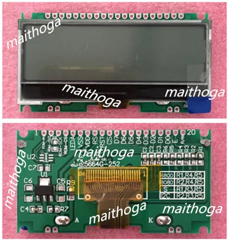 ЖК экран 20P/24P SPI COG 25664 (плата/без платы) ST75256 контроллер 3 В 5 в белая подсветка