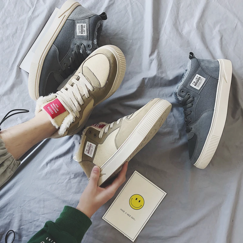 YEINSHAARS Autumn Winter Casual Shoes for Men Comfortable Plush Keep Warm Lace-up Adult Male Sneakers High Top Fashion Footwear
YEINSHAARS Autumn Winter Casual Shoes for Men Comfortable Plush Keep Warm Lace-up Adult Male Sneakers High Top Fashion Footwear