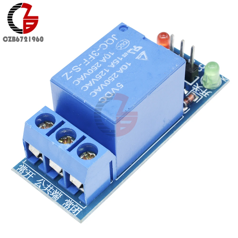 DC 5V 10A 15A 1 Channel Relay Module Interface Board Shield for Arduino Low Level Trigger One AVR DSP MCU AC 220V LED Indicator
DC 5V 10A 15A 1 Channel Relay Module Interface Board Shield for Arduino Low Level Trigger One AVR DSP MCU AC 220V LED Indicator