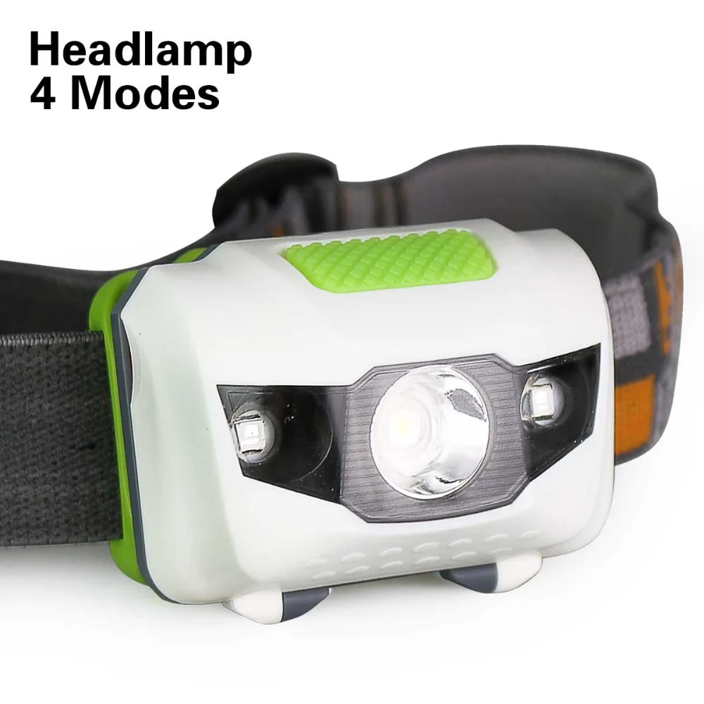 Светодиодные фары 4 режима 2 красный 2835 SMD + 1 белый XPE водонепроницаемый IP65