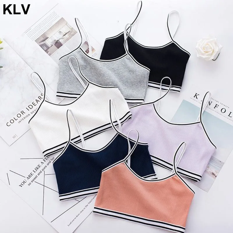 Teenage Puberty Girl Sweet Candy Color Sport Training Bra Underwear Striped Patchwork Thread Ribbed Wireless Bralette Vest 8-16
Teenage Puberty Girl Sweet Candy Color Sport Training Bra Underwear Striped Patchwork Thread Ribbed Wireless Bralette Vest 8-16
