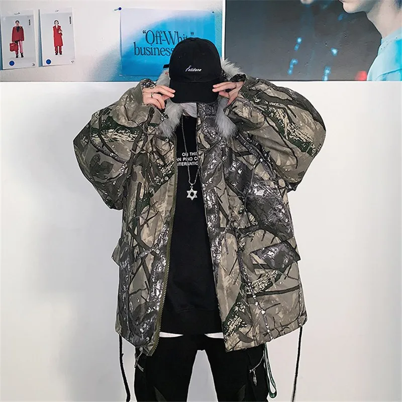 Winter Warm Jacket Fashion Hip Pop Personality Men's Cotton Suit Long Hooded Cotton Cothes Graffiti Printing Loose Outwear
Winter Warm Jacket Fashion Hip Pop Personality Men's Cotton Suit Long Hooded Cotton Cothes Graffiti Printing Loose Outwear