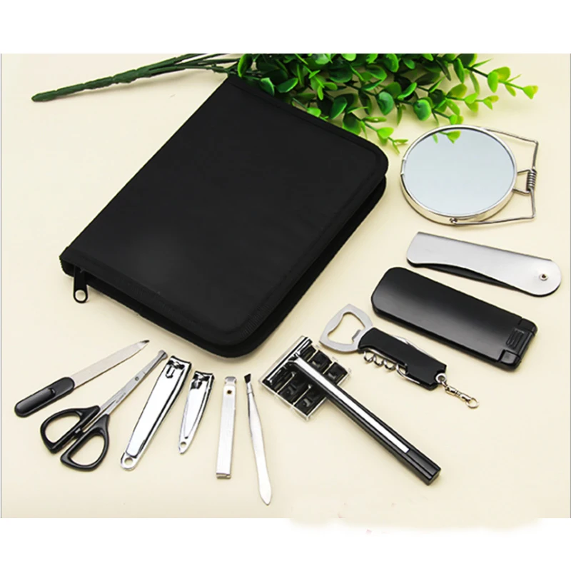 12Pcs/set Men Boy Travel Professional Nail Manicure Set Grooming Kit Include Nail Clipper Tweezer Mirror Nail File Razor Scissor
12Pcs/set Men Boy Travel Professional Nail Manicure Set Grooming Kit Include Nail Clipper Tweezer Mirror Nail File Razor Scissor