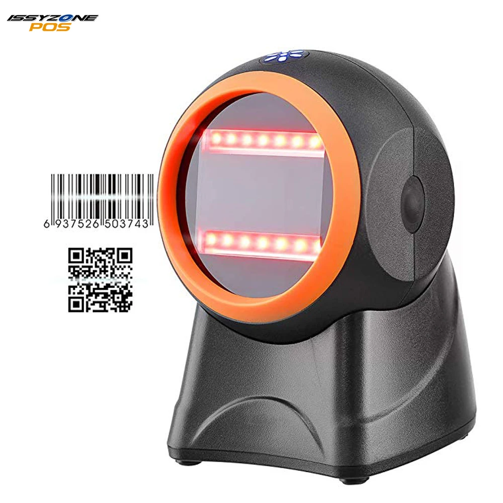ISSYZONEPOS 1D 2D Настольный Хендс фри USB мобильный сканер штрих кодов оплата