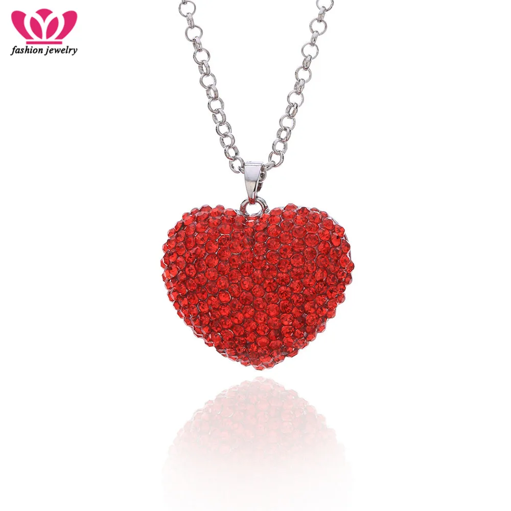 Luxury Cubic Zirconia Jewelry Personality Red Heart Necklaces Pendants For Elegant Women Wedding Gifts Jewelry Drop Shipping
Luxury Cubic Zirconia Jewelry Personality Red Heart Necklaces Pendants For Elegant Women Wedding Gifts Jewelry Drop Shipping