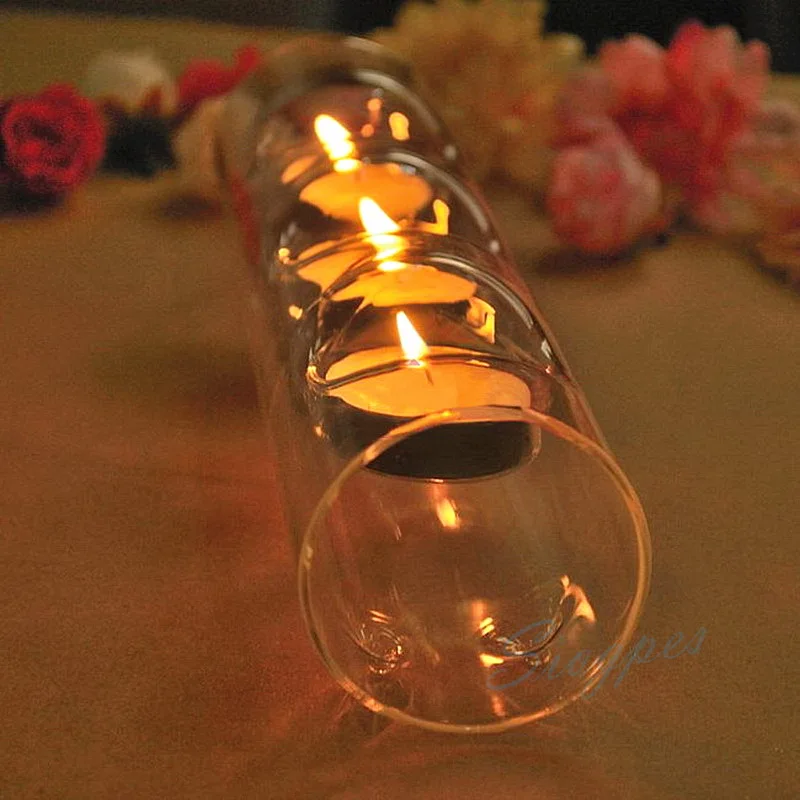Glass Candleholder for Catering Decoration, Transparent Tabletop Decor L240xW50xH60mm Free shipping 2pcs/lot
Glass Candleholder for Catering Decoration, Transparent Tabletop Decor L240xW50xH60mm Free shipping 2pcs/lot