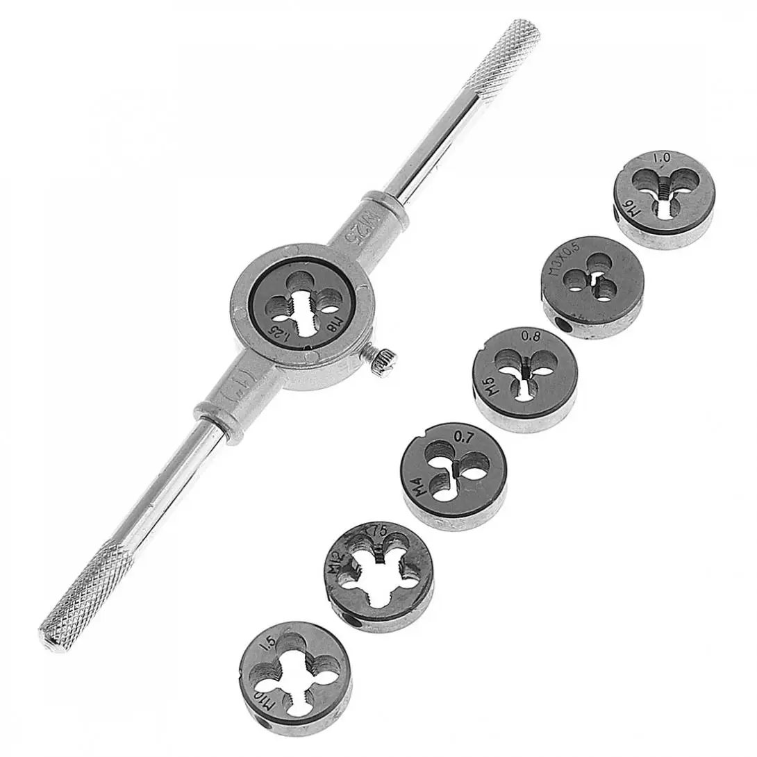 8pcs/lot HSS Tap Wrench Die Set Twist Suit support Inside Chip Removal for Hand / Machine Use
8pcs/lot HSS Tap Wrench Die Set Twist Suit support Inside Chip Removal for Hand / Machine Use