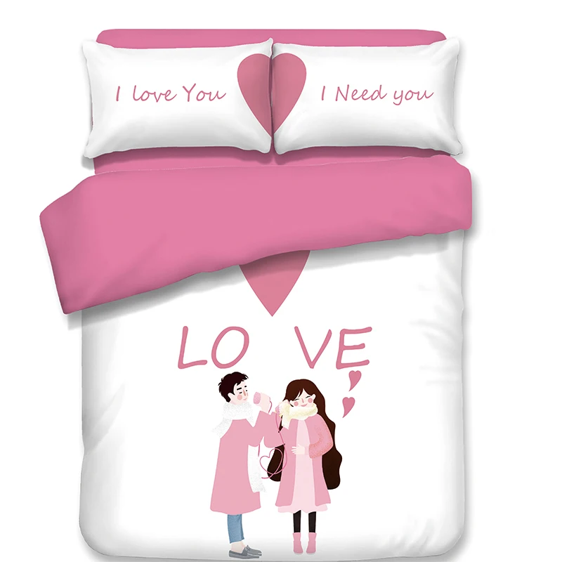 Pink White series Bedding Set 3D printing 3/4PCS Bed linens Couple Lover Duvet Cover Pillowcase Twin Queen/ King Size Bedclothes
Pink White series Bedding Set 3D printing 3/4PCS Bed linens Couple Lover Duvet Cover Pillowcase Twin Queen/ King Size Bedclothes