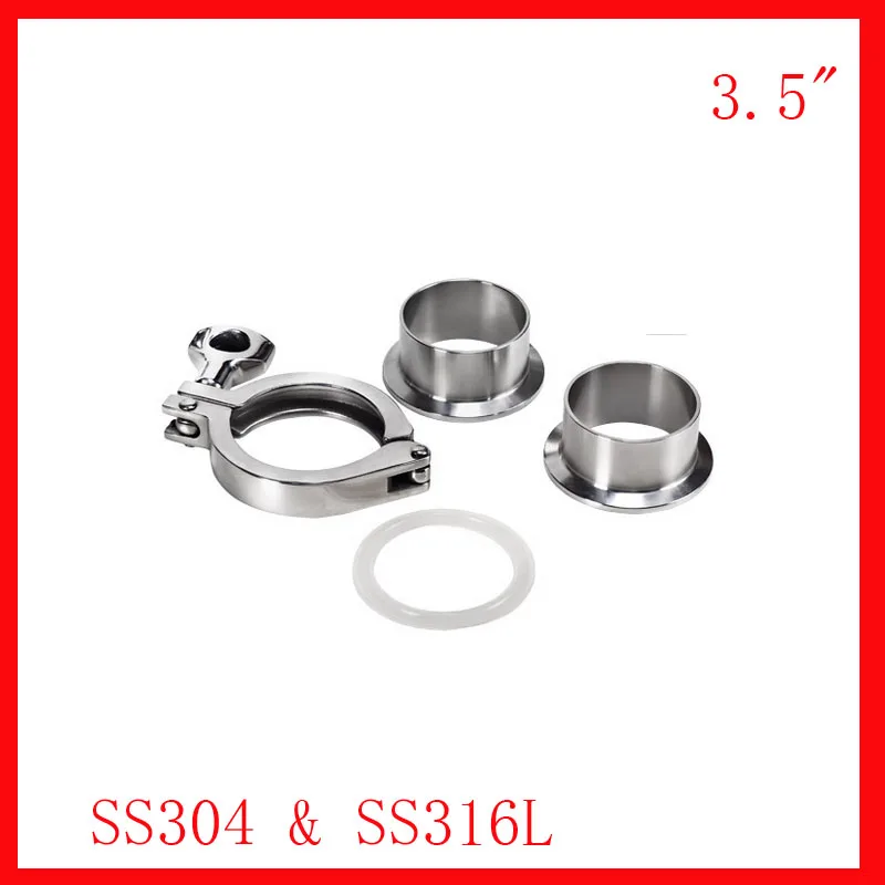 3,5 "Нержавеющая сталь SS304/316L трубный соединитель тройной зажим в сборе (2x сварной наконечник + 1xclamp 1 xgasket) трубный фитинг f напиток
3,5 "Нержавеющая сталь SS304/316L трубный соединитель тройной зажим в сборе (2x сварной наконечник + 1xclamp 1 xgasket) трубный фитинг f напиток