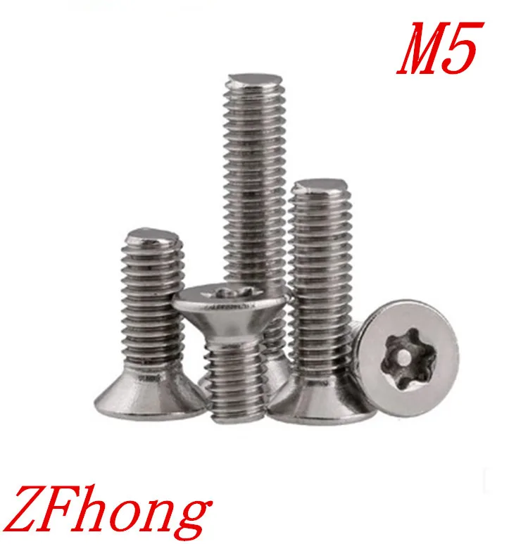 100PCS M5*6/8/10/12/16/20/25/30 A2 Stainless Steel Torx Flat Countersunk Head Tamper Proof Security Screw Screws
100PCS M5*6/8/10/12/16/20/25/30 A2 Stainless Steel Torx Flat Countersunk Head Tamper Proof Security Screw Screws
