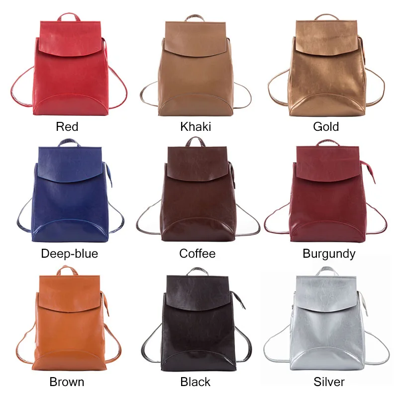 HJPHOEBAG 2018 new women backpacks High quality solid cover school bags for teenagers Ladies PU leather sac a dos XB-811 | Багаж и сумки