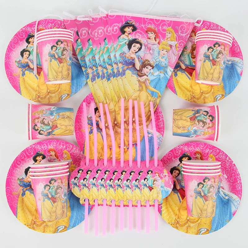 Princess Theme Girls Birthday Party Princess Cup Plate Straw Flag Party Sets Paper Baby Shower Supplies Decoration
Princess Theme Girls Birthday Party Princess Cup Plate Straw Flag Party Sets Paper Baby Shower Supplies Decoration