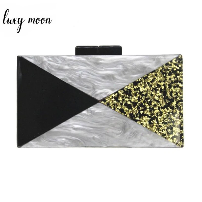 Patchwork Sequined Acrylic Evening Clutch Bag for Women Fashion Clutches Purse and Handbag Female Shoulder Bag bolso ZD1222
Patchwork Sequined Acrylic Evening Clutch Bag for Women Fashion Clutches Purse and Handbag Female Shoulder Bag bolso ZD1222
