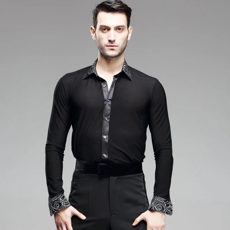 Men's New Square Dance Adult Modern Dance Acrobatics Long-sleeved Shirts Latin Coat Rumba Samba Dancing Clothes B-4228
Men's New Square Dance Adult Modern Dance Acrobatics Long-sleeved Shirts Latin Coat Rumba Samba Dancing Clothes B-4228