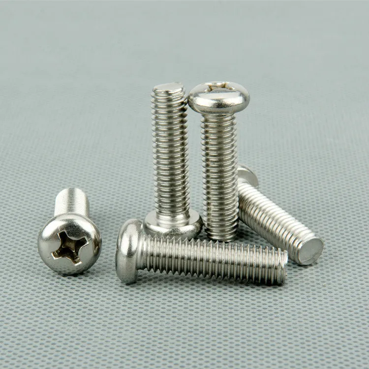 50pcs high quality metric pan head screws 304 stainless steel cross round machine screws M3/M4
50pcs high quality metric pan head screws 304 stainless steel cross round machine screws M3/M4