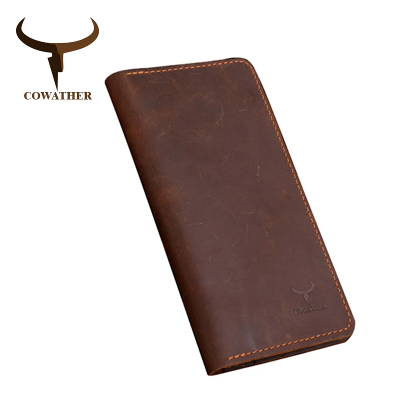 COWATHER high quality cow genuine Crazy horse leather men wallets 2021 long style two color fashion male purse 103 free shipping
COWATHER high quality cow genuine Crazy horse leather men wallets 2021 long style two color fashion male purse 103 free shipping