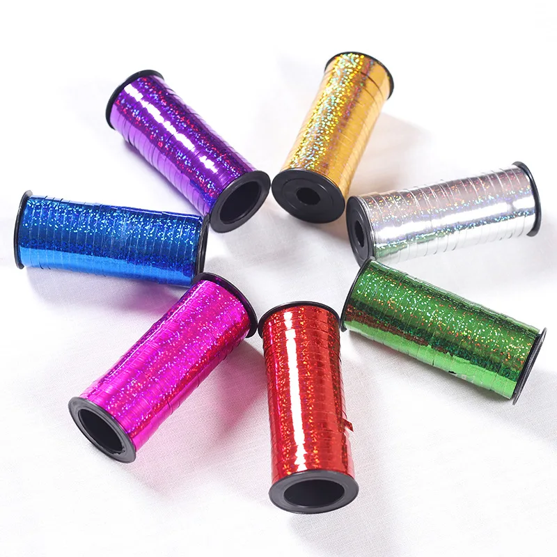 5mm 100 Yards Gold Curling Balloons Ribbons Laser Ribbon for Birthday Party Decoration Gifts Box DIY Packing Foil Satin Ribbons
5mm 100 Yards Gold Curling Balloons Ribbons Laser Ribbon for Birthday Party Decoration Gifts Box DIY Packing Foil Satin Ribbons