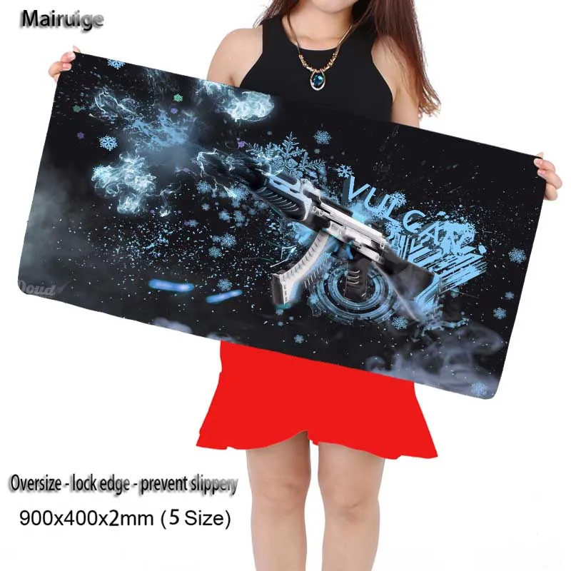 Коврик для мыши Mairuige Counter Strike gun 900*400 резиновый игровой коврик с фиксирующими