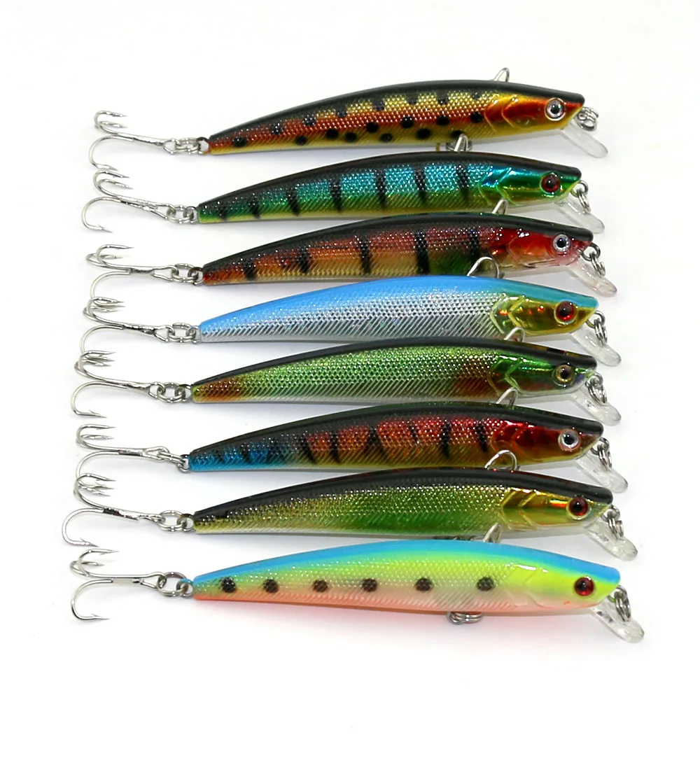 8 pcs Minnow Fishing lures Artificial hard bait Plastic crankbait Carp Fishing Hooks Bass Diving Deepwater swim bait(MI028)
8 pcs Minnow Fishing lures Artificial hard bait Plastic crankbait Carp Fishing Hooks Bass Diving Deepwater swim bait(MI028)