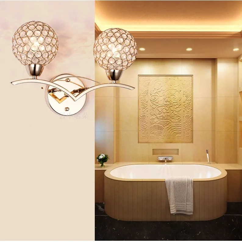 Crystal Wall Lamp Fashionable Bedroom Berth Lamp Dining-room Lamp Of Sitting Room Corridor Hutch Defends Wall Lamp
Crystal Wall Lamp Fashionable Bedroom Berth Lamp Dining-room Lamp Of Sitting Room Corridor Hutch Defends Wall Lamp