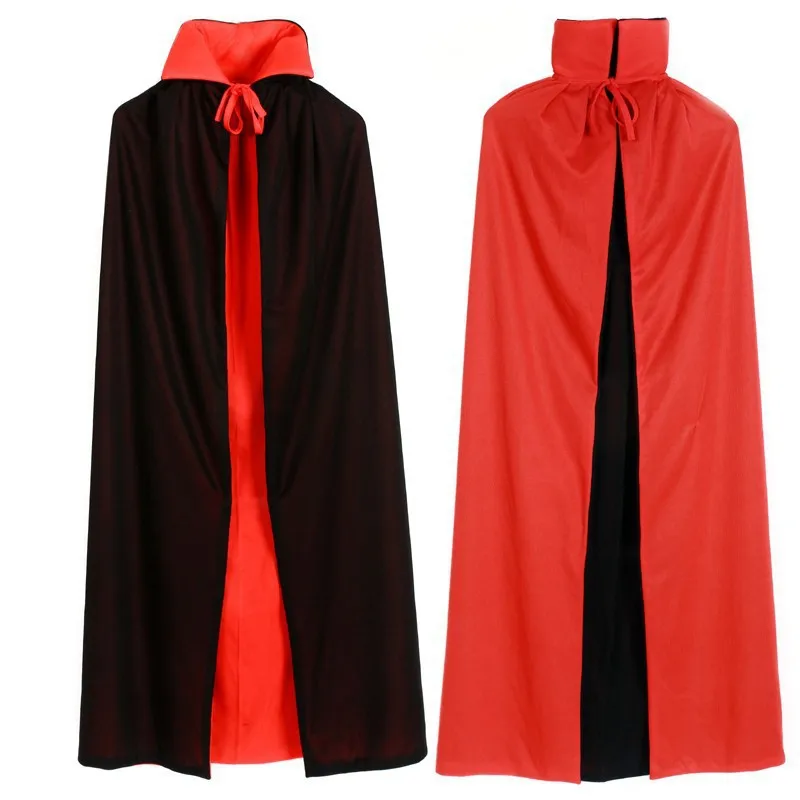 Halloween Costume Boy Men Collar Death Vampire Cloak Gown Red Black 2 Side Wear Party Cosplay Robe for Adult Children
Halloween Costume Boy Men Collar Death Vampire Cloak Gown Red Black 2 Side Wear Party Cosplay Robe for Adult Children
