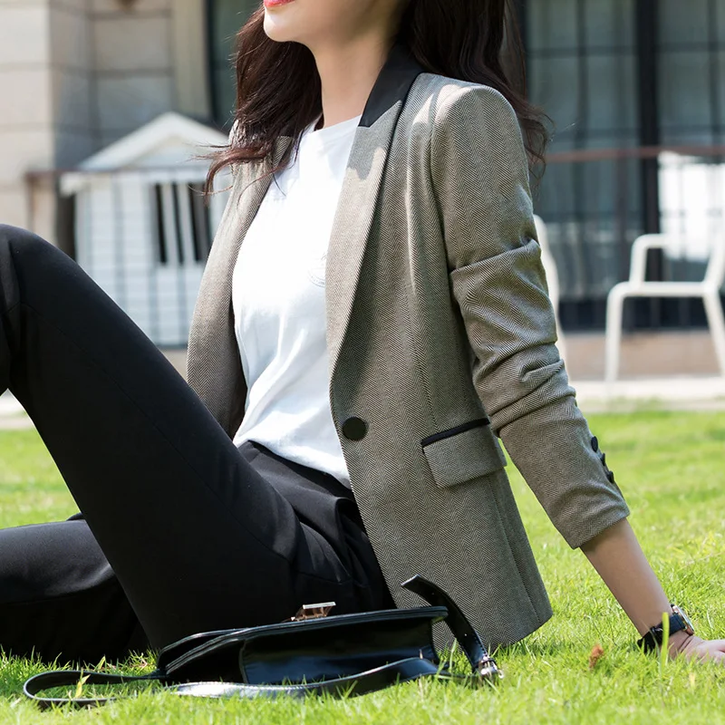 2020 New Autumn Small Suit Korean Version Of The Slim Suit Jacket Women's Casual Suit Female Literary Herringbone Pattern
2020 New Autumn Small Suit Korean Version Of The Slim Suit Jacket Women's Casual Suit Female Literary Herringbone Pattern