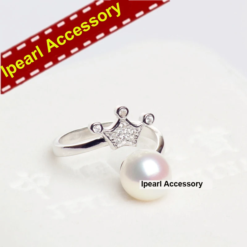 925 Sterling Silver Crown Rings Holder Women DIY Natural Pearl Rings Jewelry Components Crown Design Ring Settings
925 Sterling Silver Crown Rings Holder Women DIY Natural Pearl Rings Jewelry Components Crown Design Ring Settings