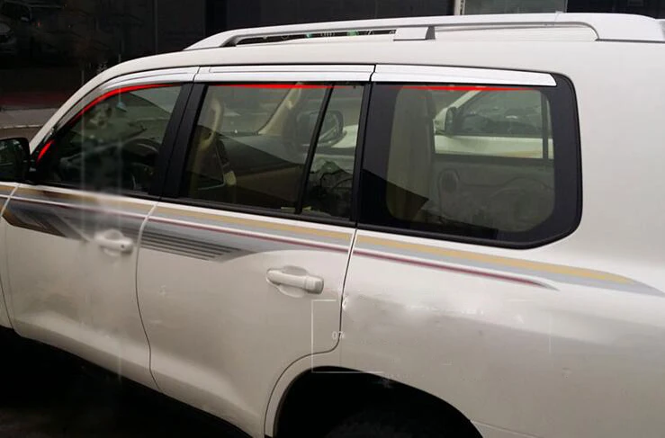 Sun visor Plating chrome Car Window Visor Wind Deflector Sun Rain Guard Defletor for land cruiser 2007-2016
Sun visor Plating chrome Car Window Visor Wind Deflector Sun Rain Guard Defletor for land cruiser 2007-2016
