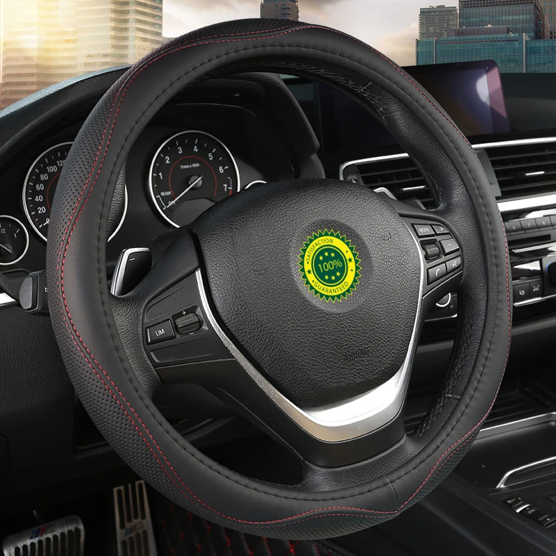 2019 new car steering wheel cover leather black universal 38cm anti-slip auto steering-wheel covers for most of cars styling
2019 new car steering wheel cover leather black universal 38cm anti-slip auto steering-wheel covers for most of cars styling