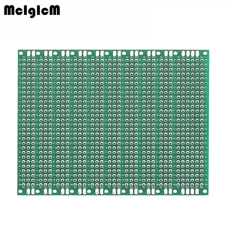 MCIGICM 10 шт. двухсторонний Прототип PCB diy универсальная печатная плата 2x8 см |